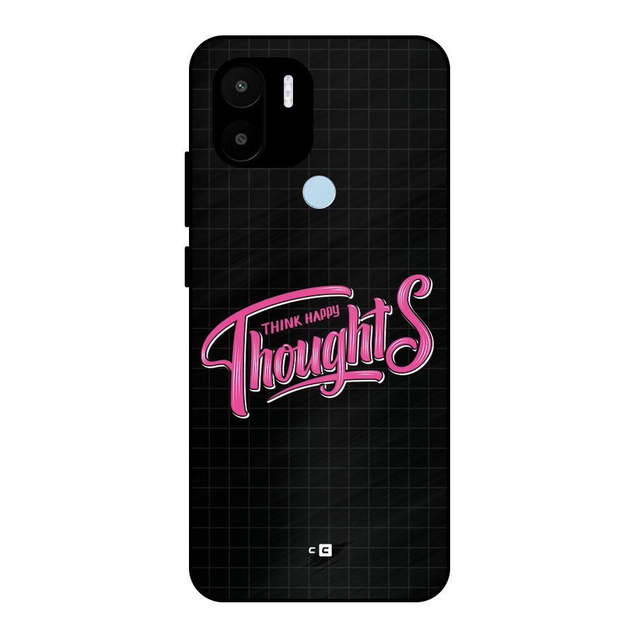Joyful Thoughts Metal Back Case for Redmi A2 Plus
