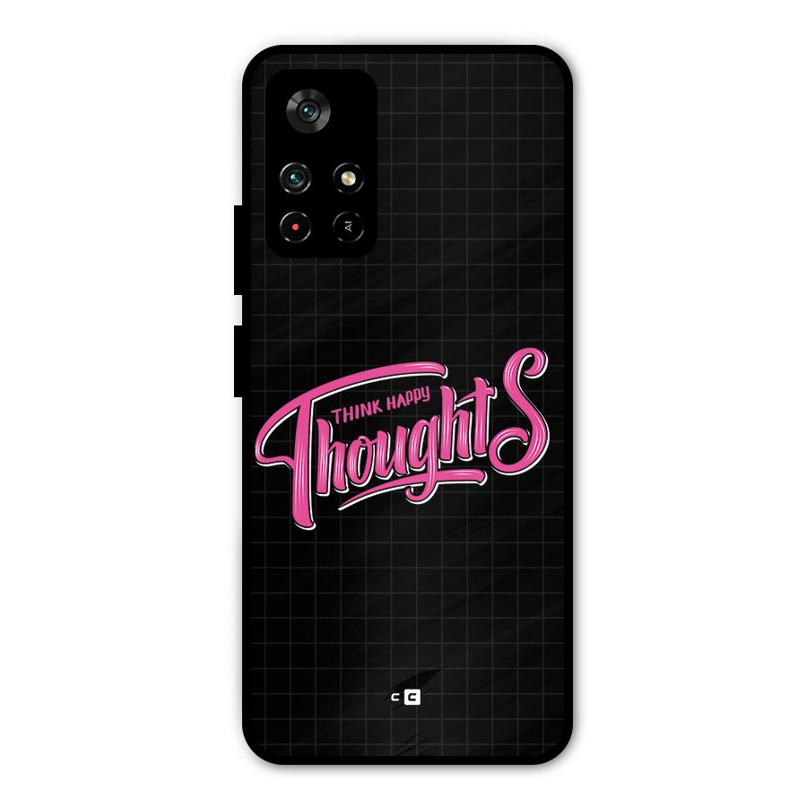 Joyful Thoughts Metal Back Case for Redmi Note 11T 5G