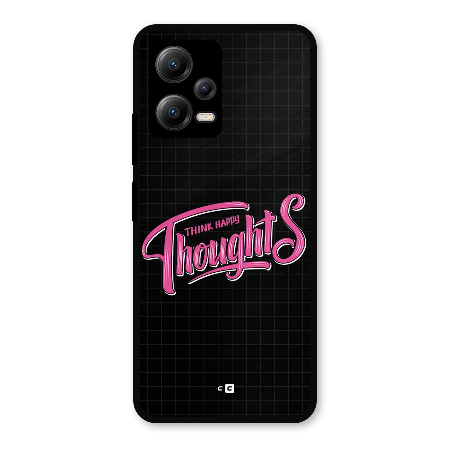 Joyful Thoughts Metal Back Case for Redmi Note 12 5G