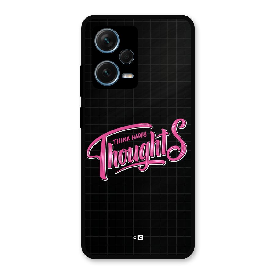 Joyful Thoughts Metal Back Case for Redmi Note 12 Pro Plus 5G