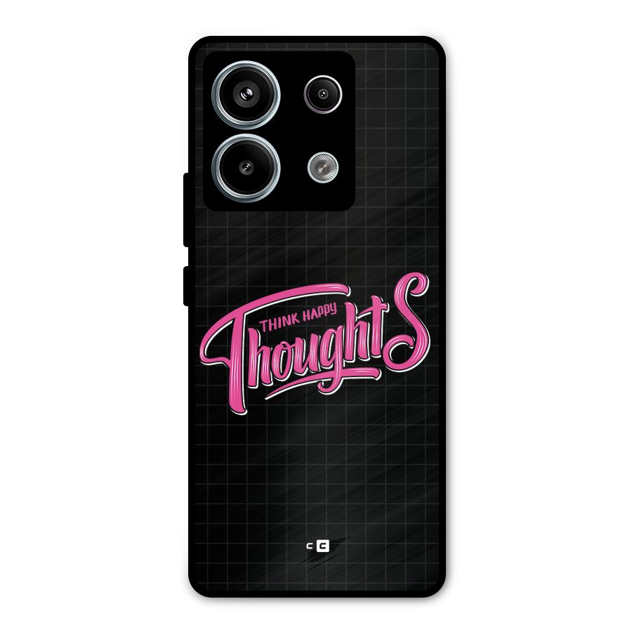 Joyful Thoughts Metal Back Case for Redmi Note 13 Pro 5G