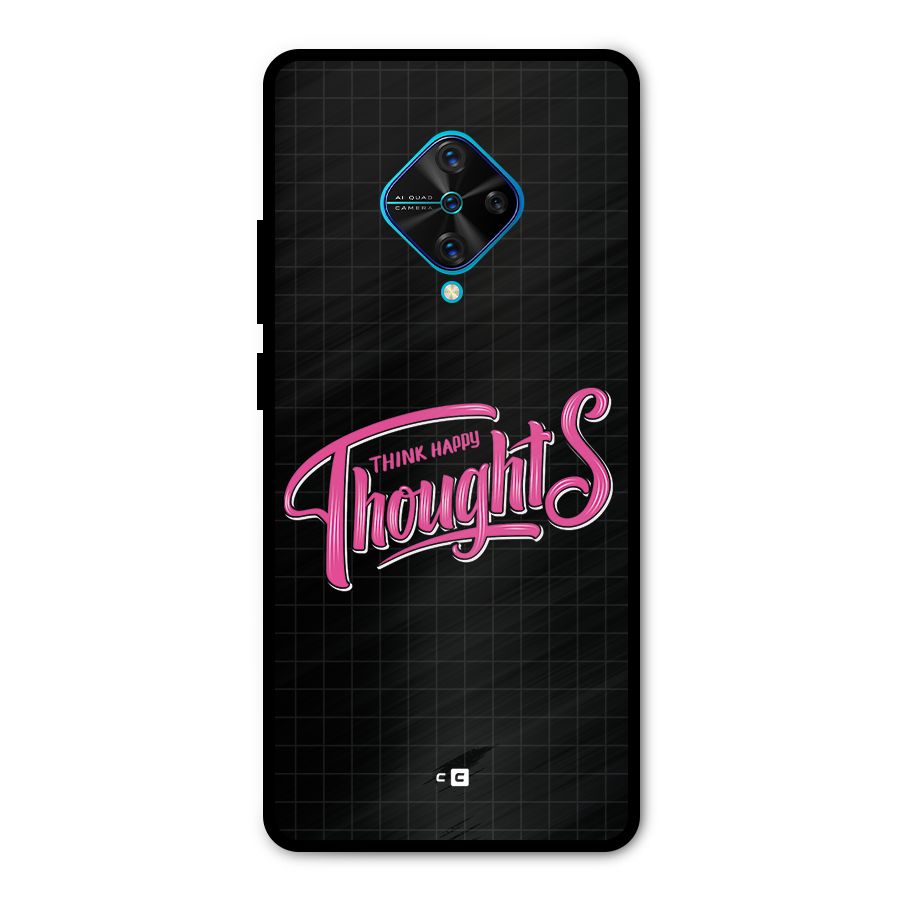 Joyful Thoughts Metal Back Case for Vivo S1 Pro