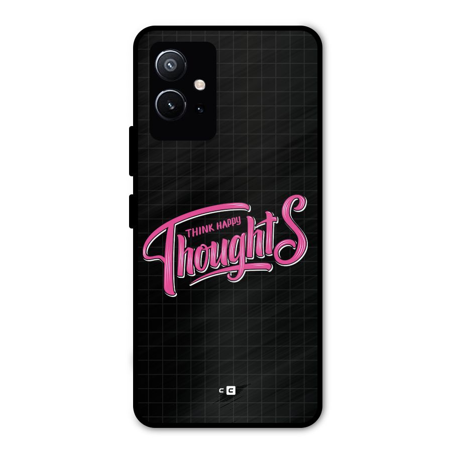 Joyful Thoughts Metal Back Case for Vivo T1 5G