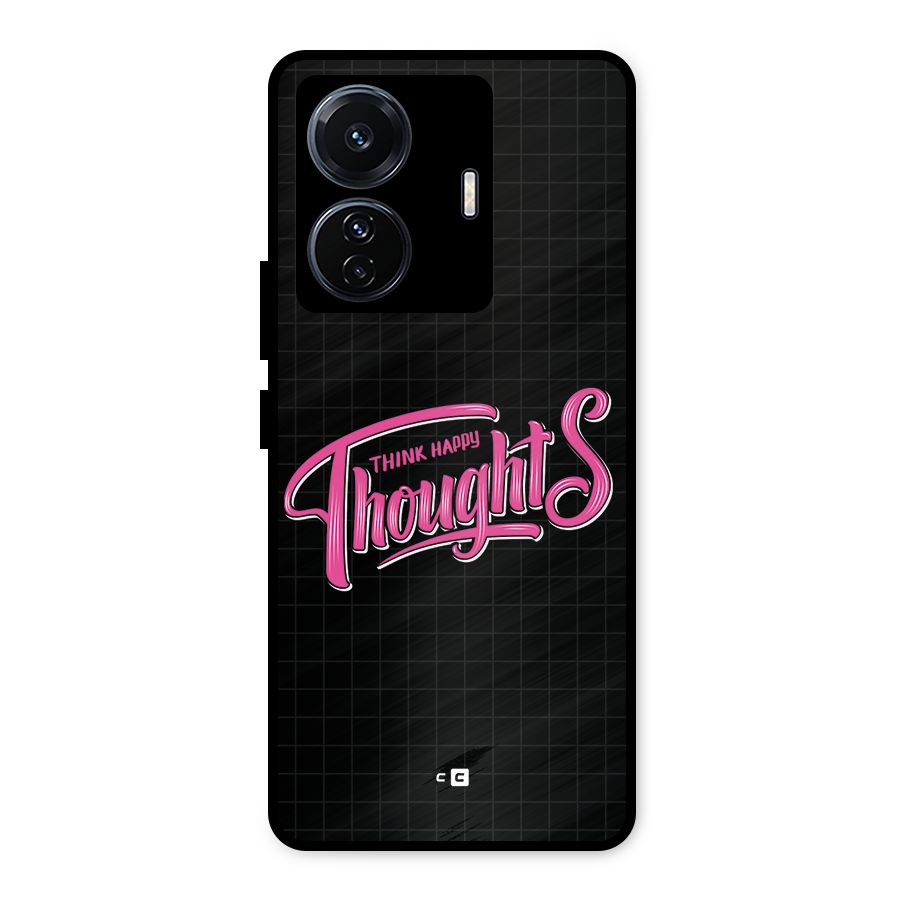 Joyful Thoughts Metal Back Case for Vivo T1 Pro