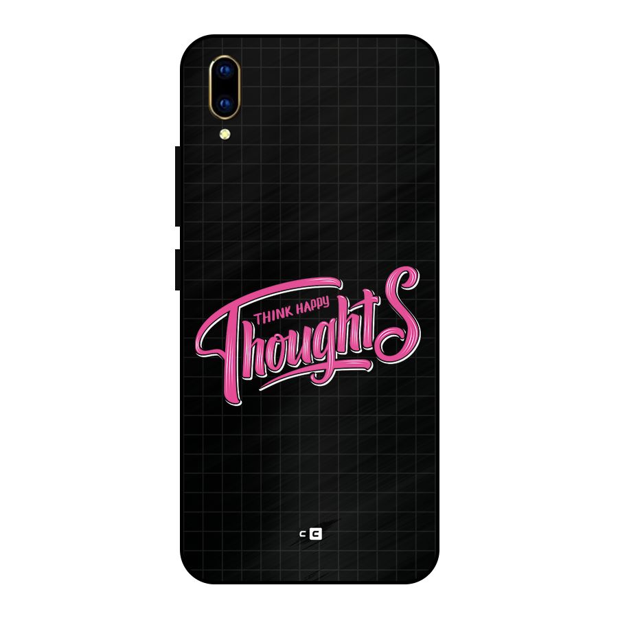 Joyful Thoughts Metal Back Case for Vivo V11 Pro
