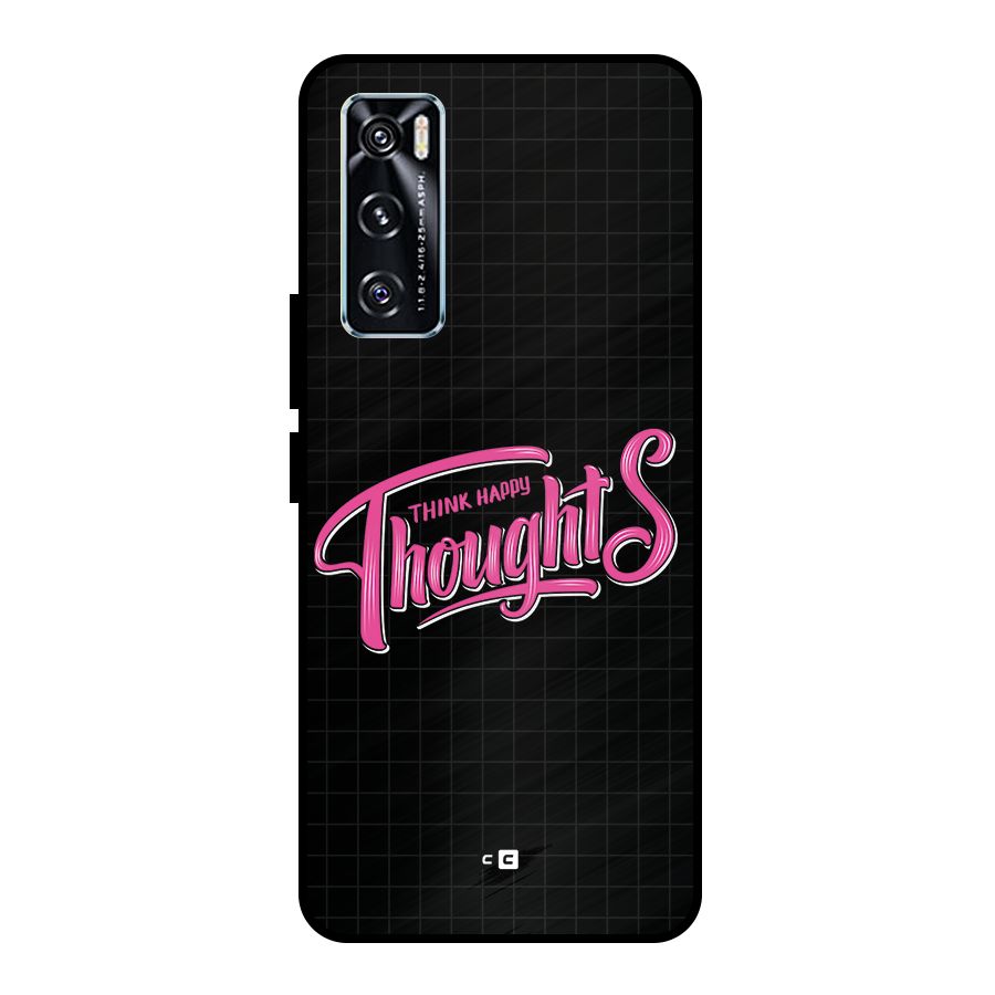 Joyful Thoughts Metal Back Case for Vivo V20 SE