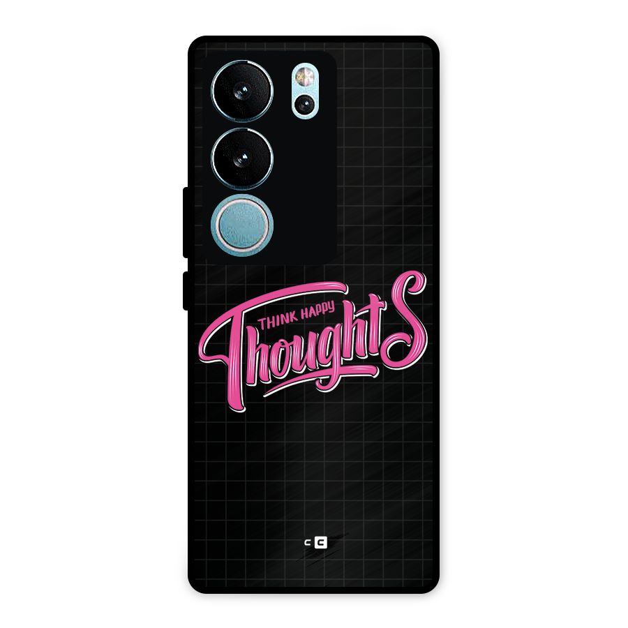 Joyful Thoughts Metal Back Case for Vivo V29 Pro