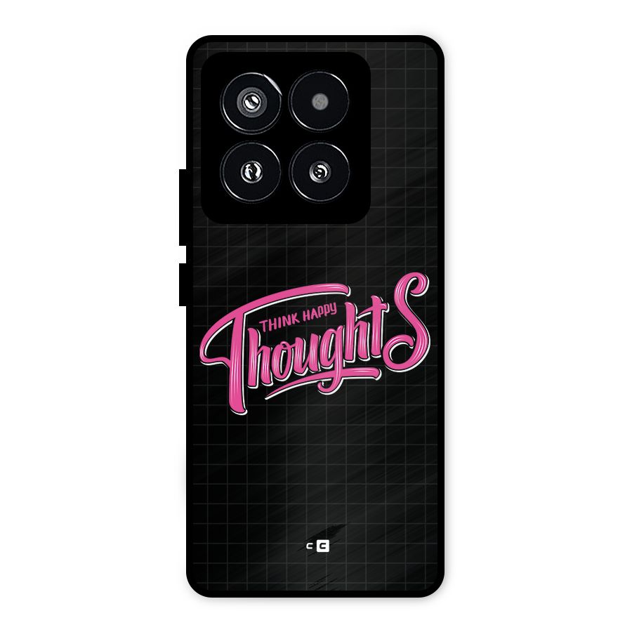 Joyful Thoughts Metal Back Case for Xiaomi 14 Pro