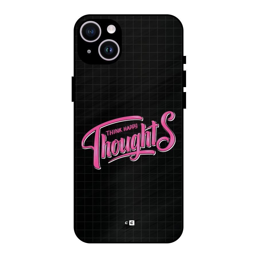 Joyful Thoughts Metal Back Case for iPhone 14 Plus
