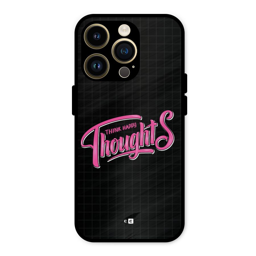 Joyful Thoughts Metal Back Case for iPhone 14 Pro