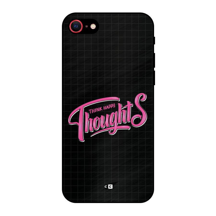 Joyful Thoughts Metal Back Case for iPhone SE 2022