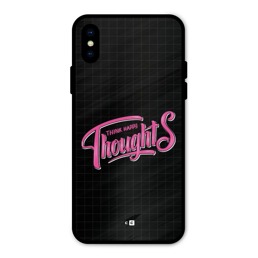 Joyful Thoughts Metal Back Case for iPhone XS