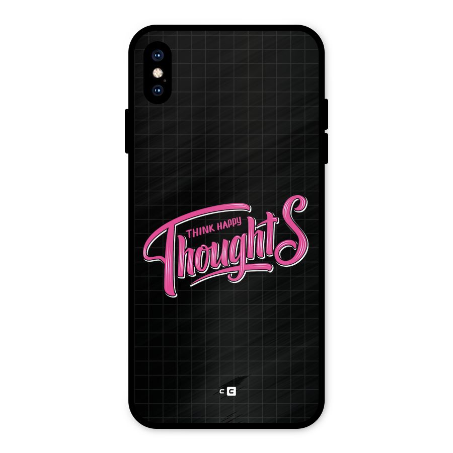 Joyful Thoughts Metal Back Case for iPhone XS Max