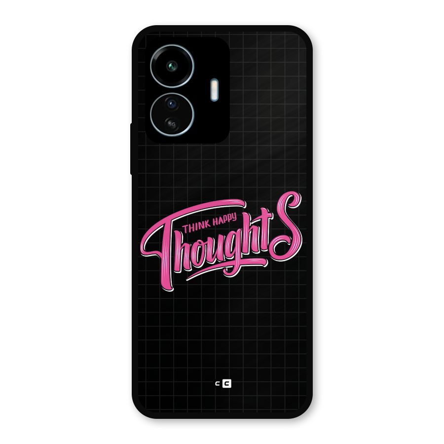 Joyful Thoughts Metal Back Case for vivo iQOO Z6 Lite 5G