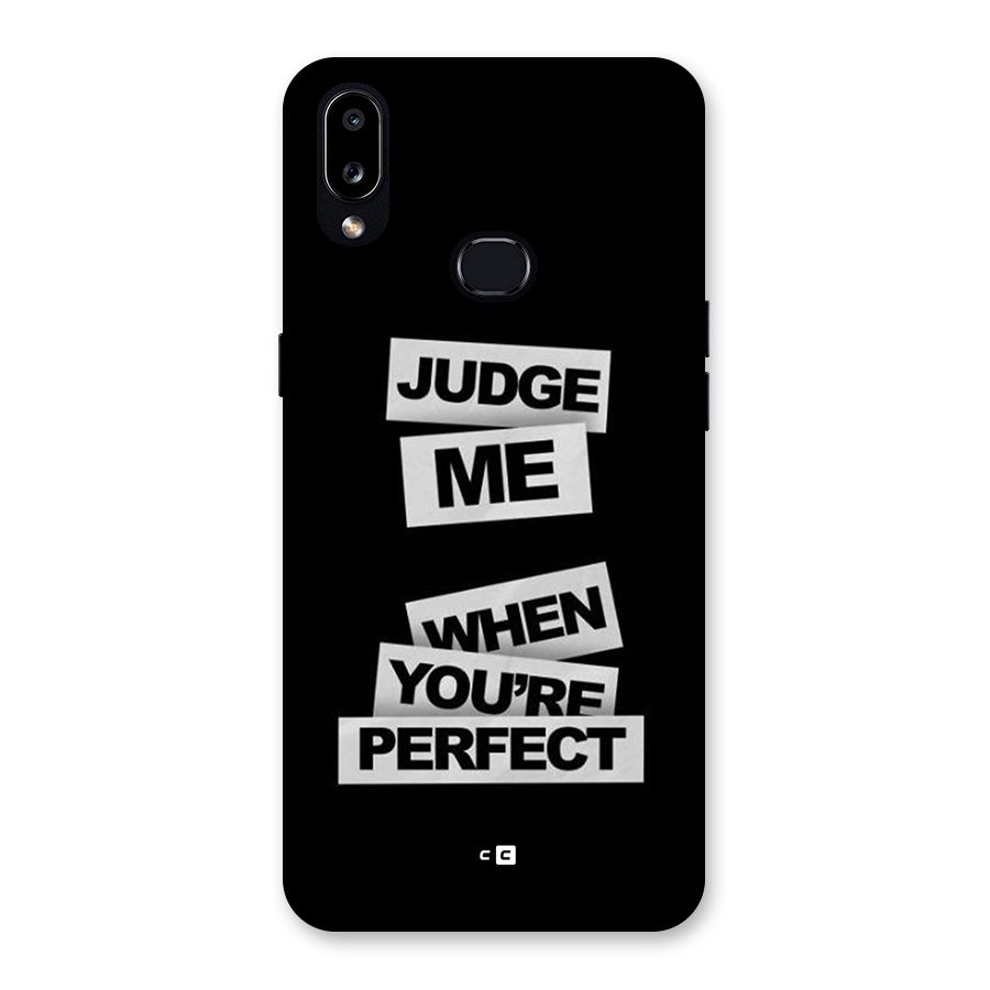 Judge Me When Back Case for Galaxy A10s