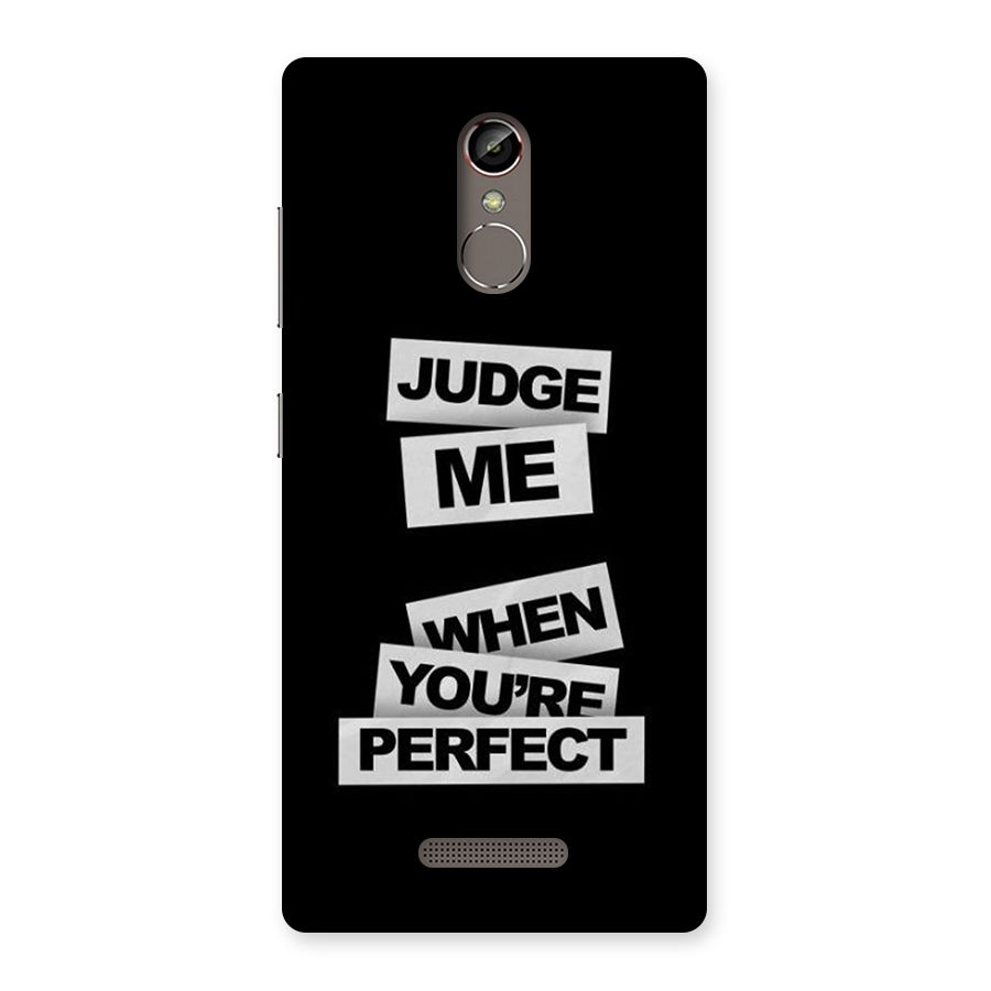 Judge Me When Back Case for Gionee S6s