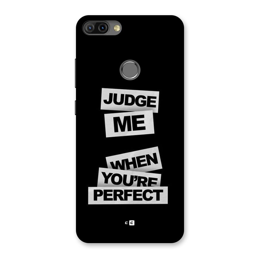 Judge Me When Back Case for Infinix Hot 6 Pro