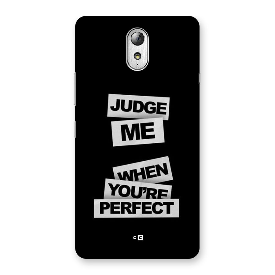 Judge Me When Back Case for Lenovo Vibe P1M
