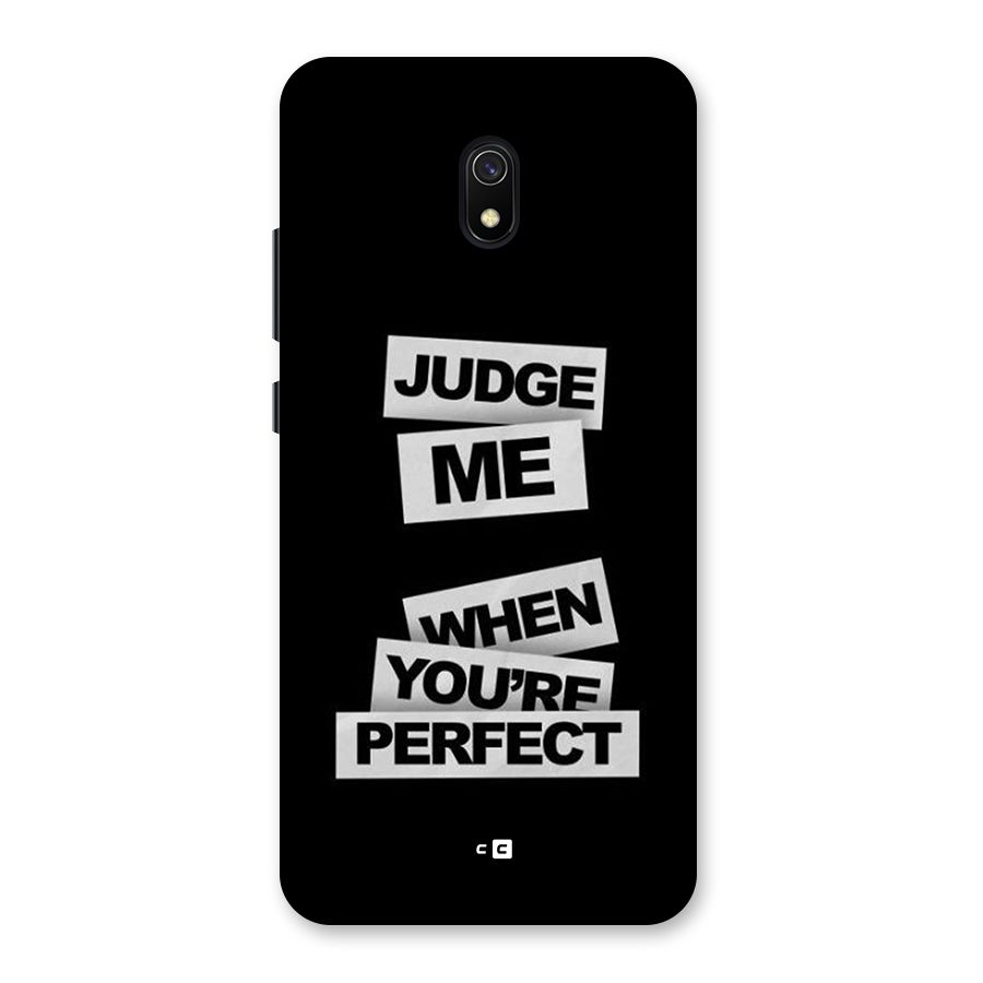 Judge Me When Back Case for Redmi 8A