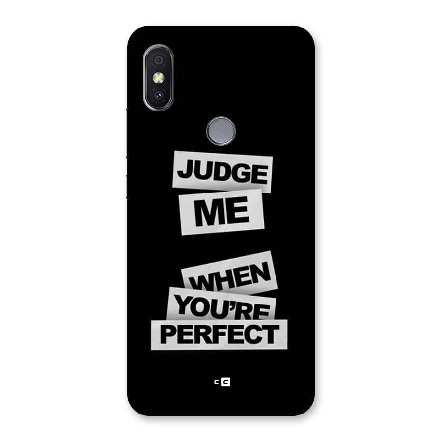Judge Me When Back Case for Redmi Y2