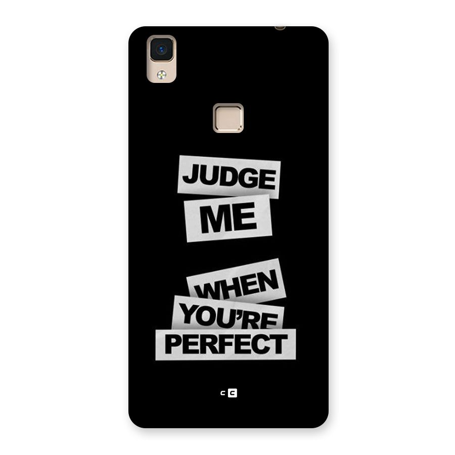 Judge Me When Back Case for V3 Max