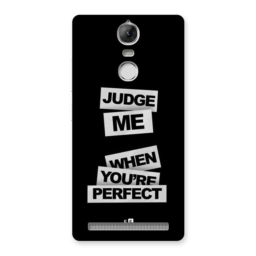 Judge Me When Back Case for Vibe K5 Note