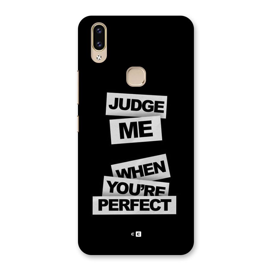 Judge Me When Back Case for Vivo V9 Youth