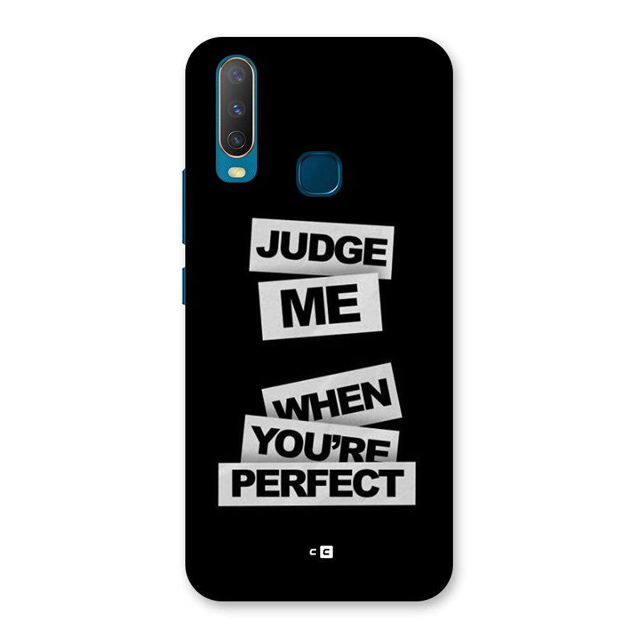 Judge Me When Back Case for Vivo Y11