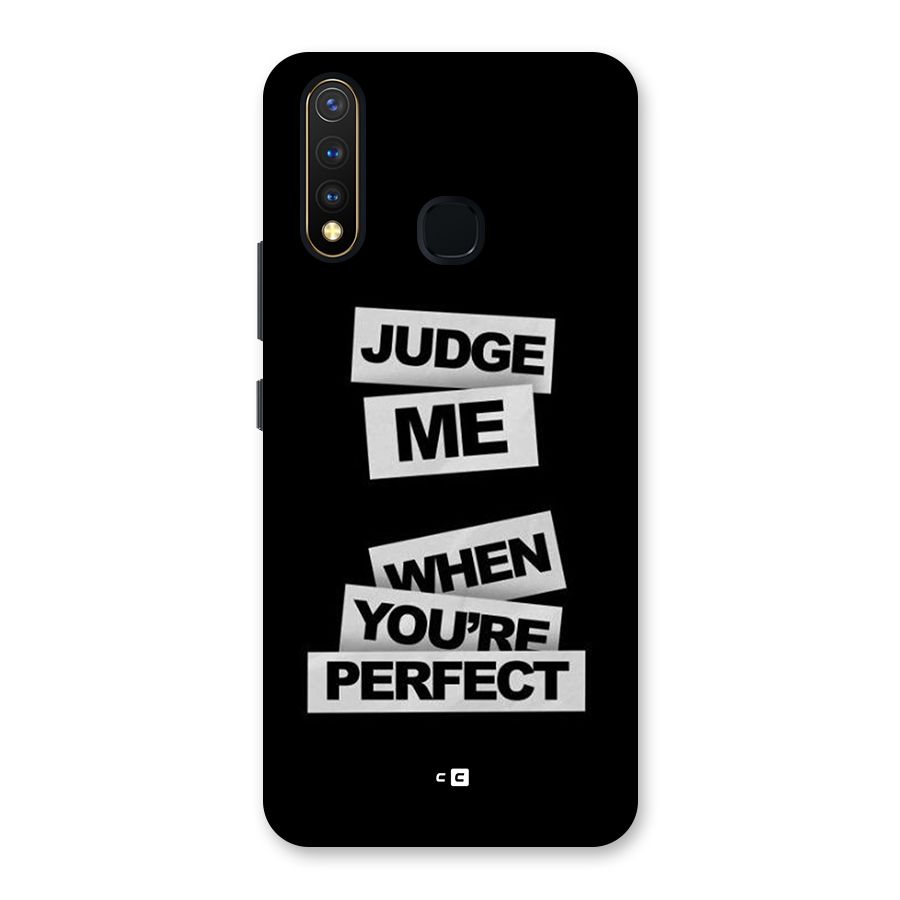Judge Me When Back Case for Vivo Y19