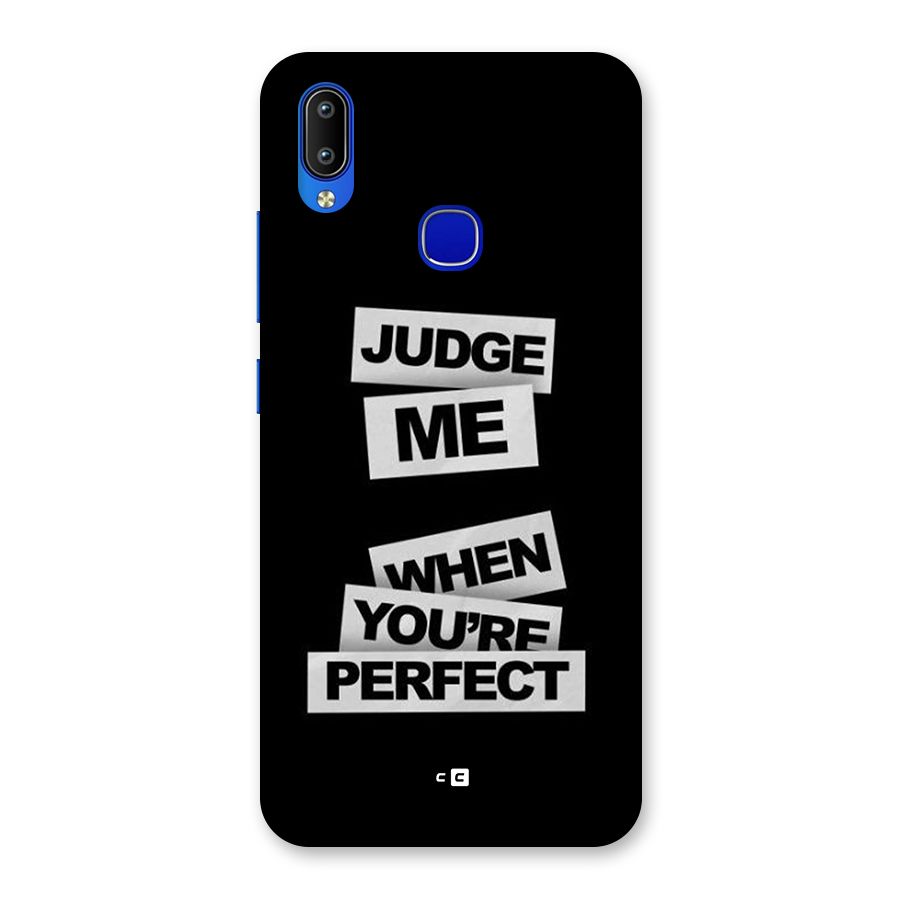 Judge Me When Back Case for Vivo Y91