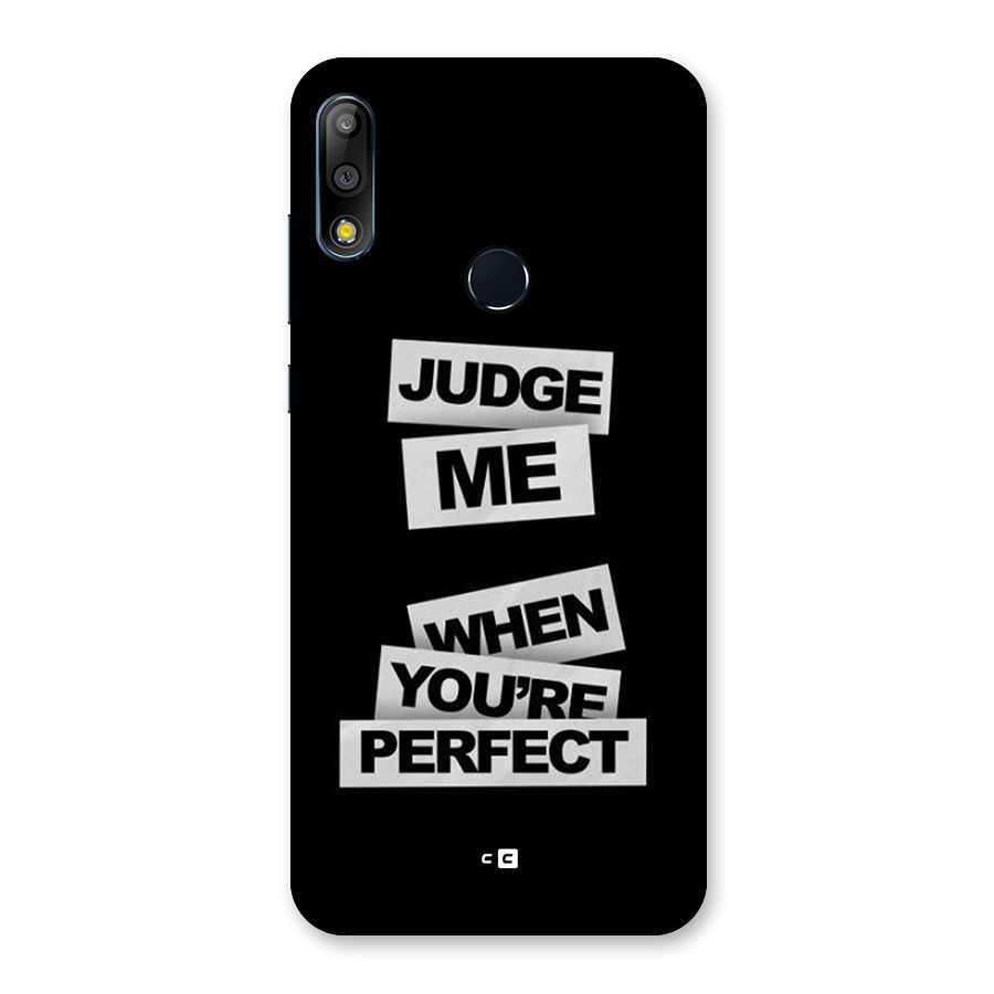 Judge Me When Back Case for Zenfone Max Pro M2