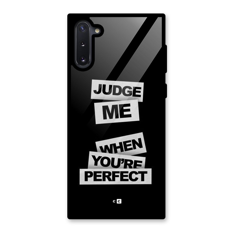 Judge Me When Glass Back Case for Galaxy Note 10