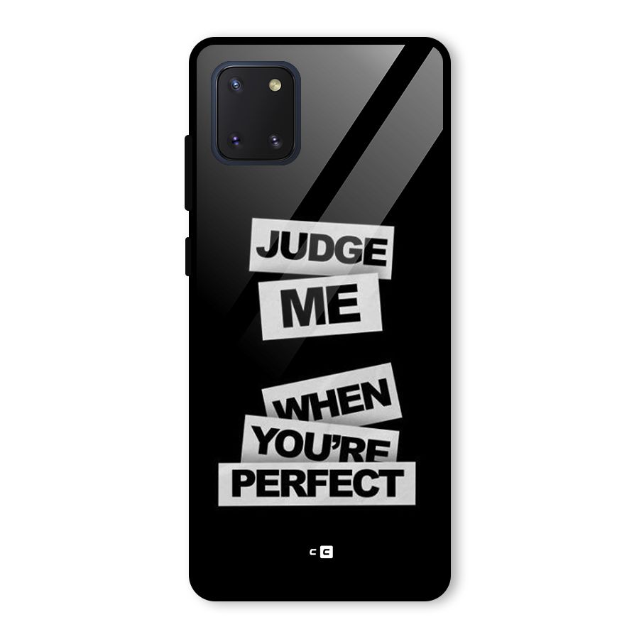 Judge Me When Glass Back Case for Galaxy Note 10 Lite