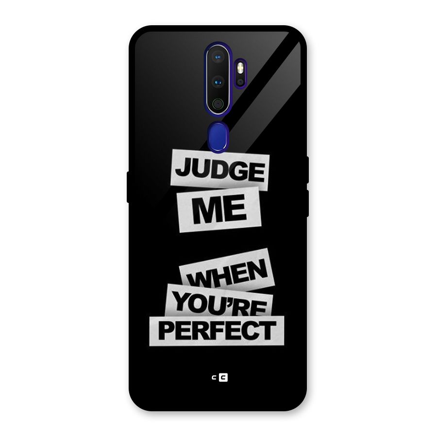 Judge Me When Glass Back Case for Oppo A9 (2020)