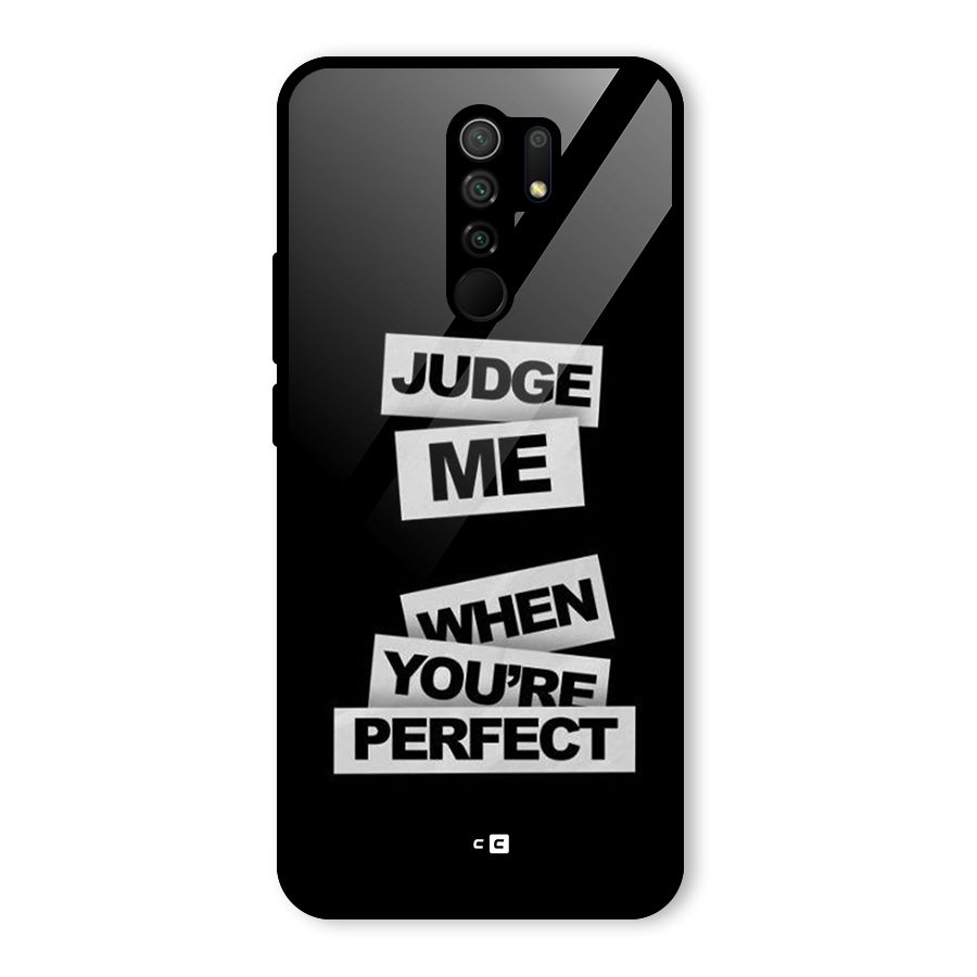 Judge Me When Glass Back Case for Poco M2