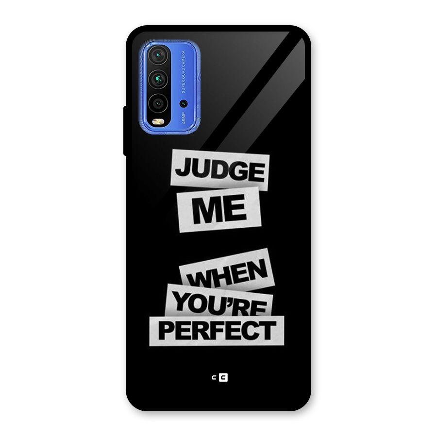Judge Me When Glass Back Case for Redmi 9 Power