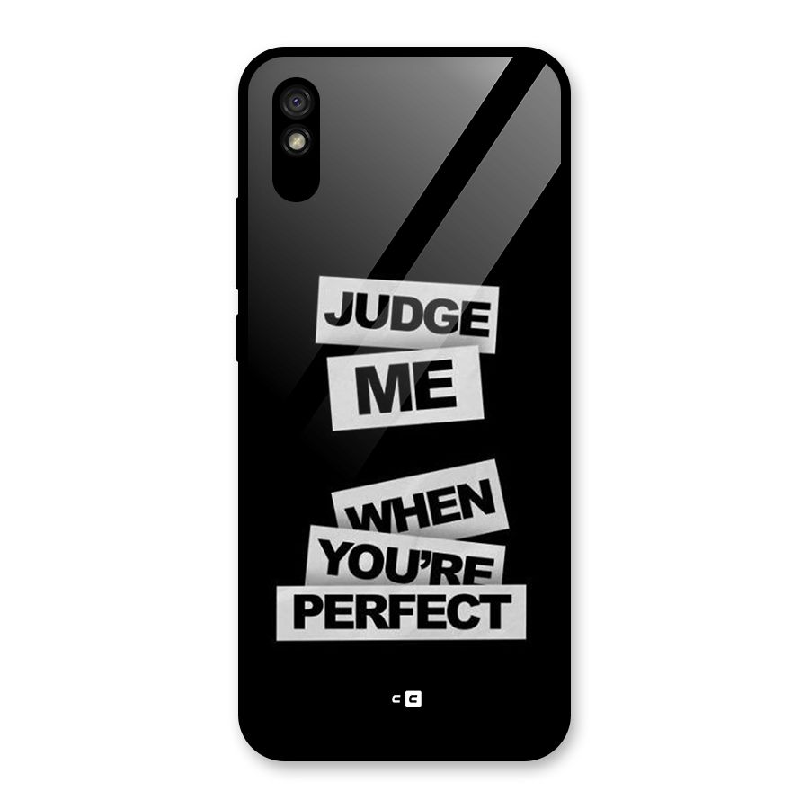 Judge Me When Glass Back Case for Redmi 9i