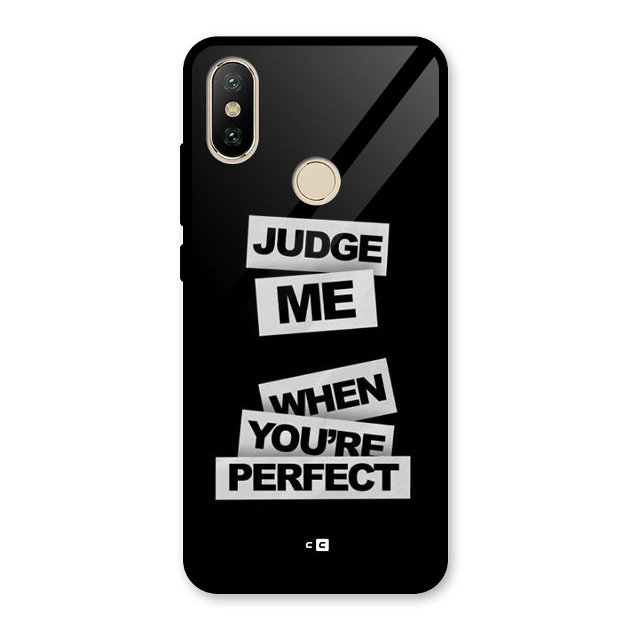 Judge Me When Glass Back Case for Redmi A1