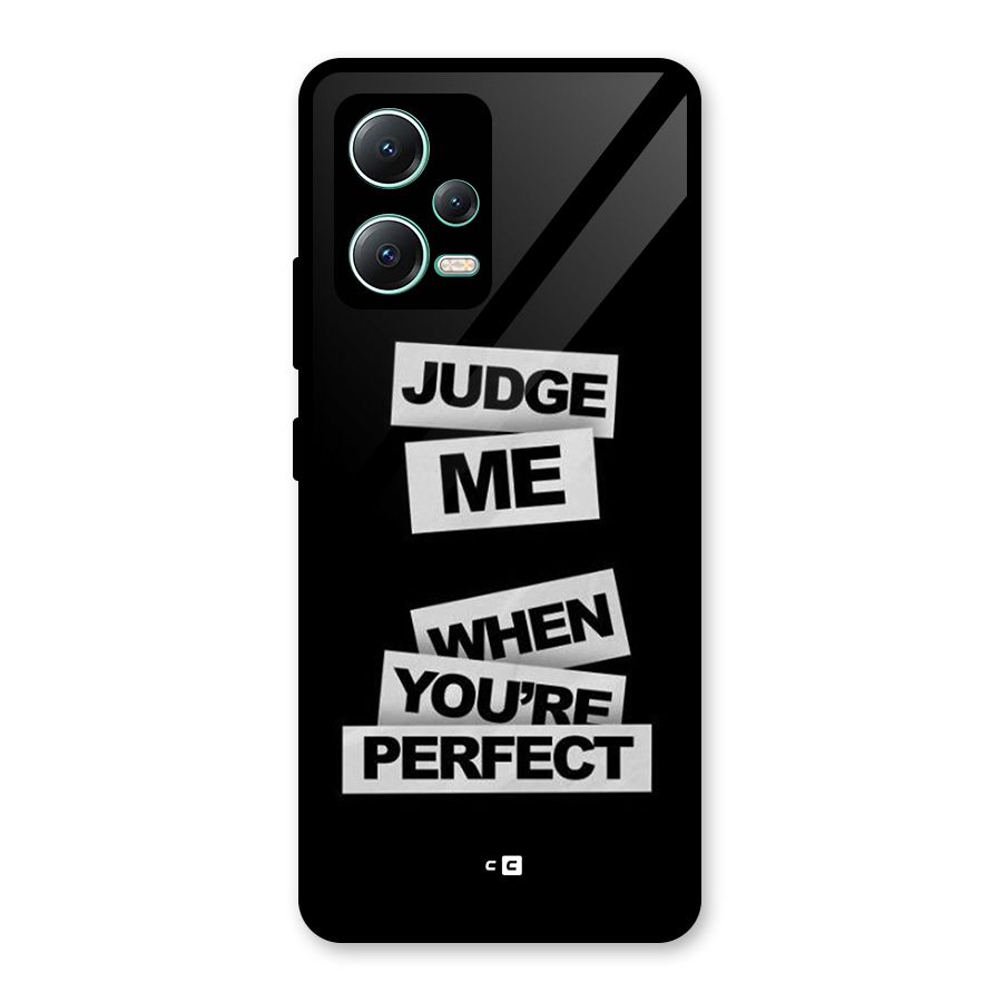 Judge Me When Glass Back Case for Redmi Note 12 5G