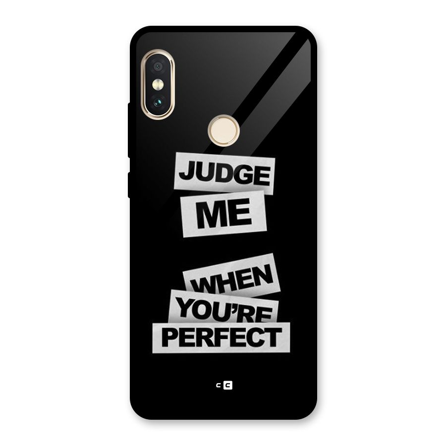 Judge Me When Glass Back Case for Redmi Note 5 Pro