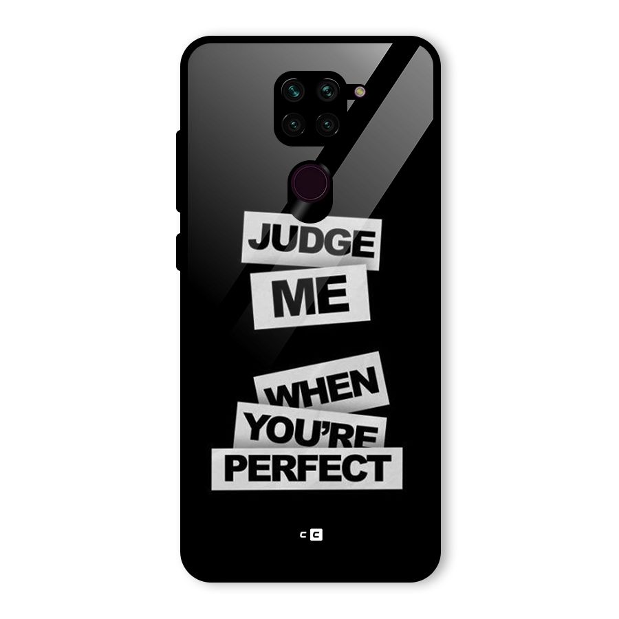 Judge Me When Glass Back Case for Redmi Note 9