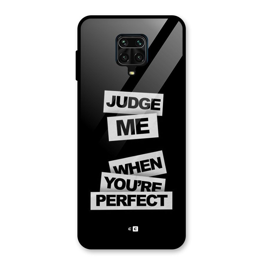 Judge Me When Glass Back Case for Redmi Note 9 Pro