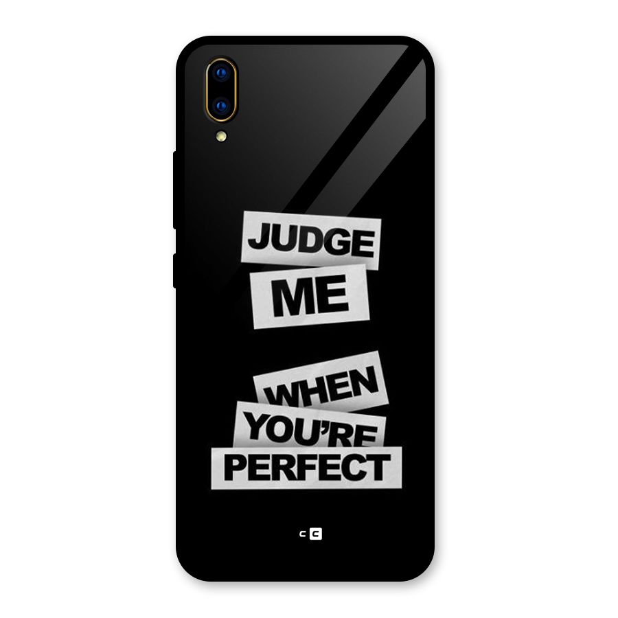 Judge Me When Glass Back Case for Vivo V11 Pro