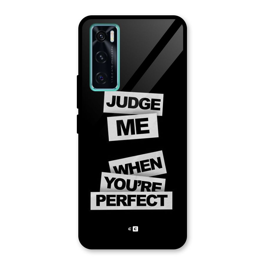 Judge Me When Glass Back Case for Vivo V20 SE