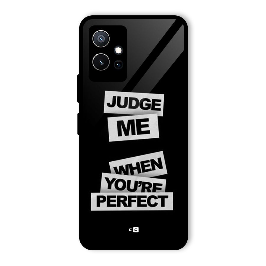 Judge Me When Glass Back Case for Vivo Y75 5G