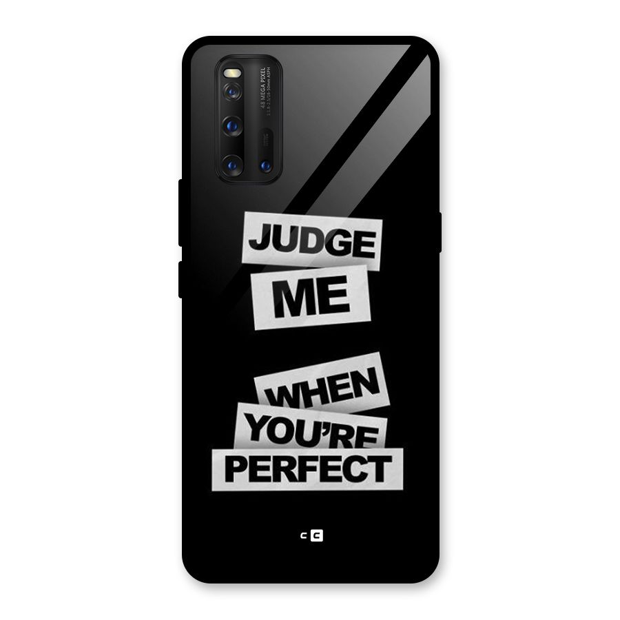 Judge Me When Glass Back Case for Vivo iQOO 3