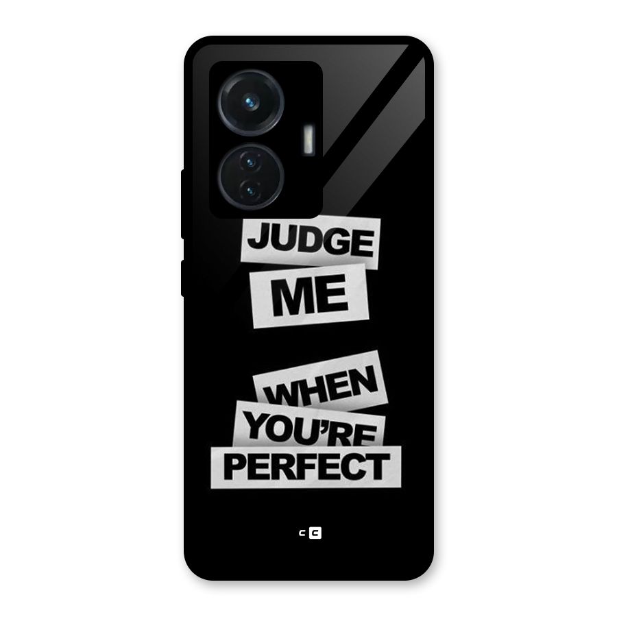 Judge Me When Glass Back Case for iQOO Z6 44W