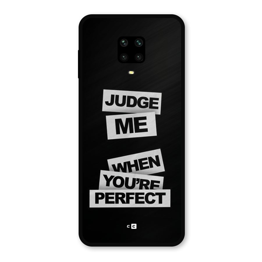 Judge Me When Metal Back Case for Redmi Note 9 Pro