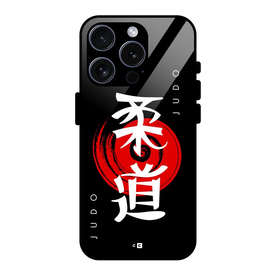 Judo Art Glass Back Case for iPhone 15 Pro