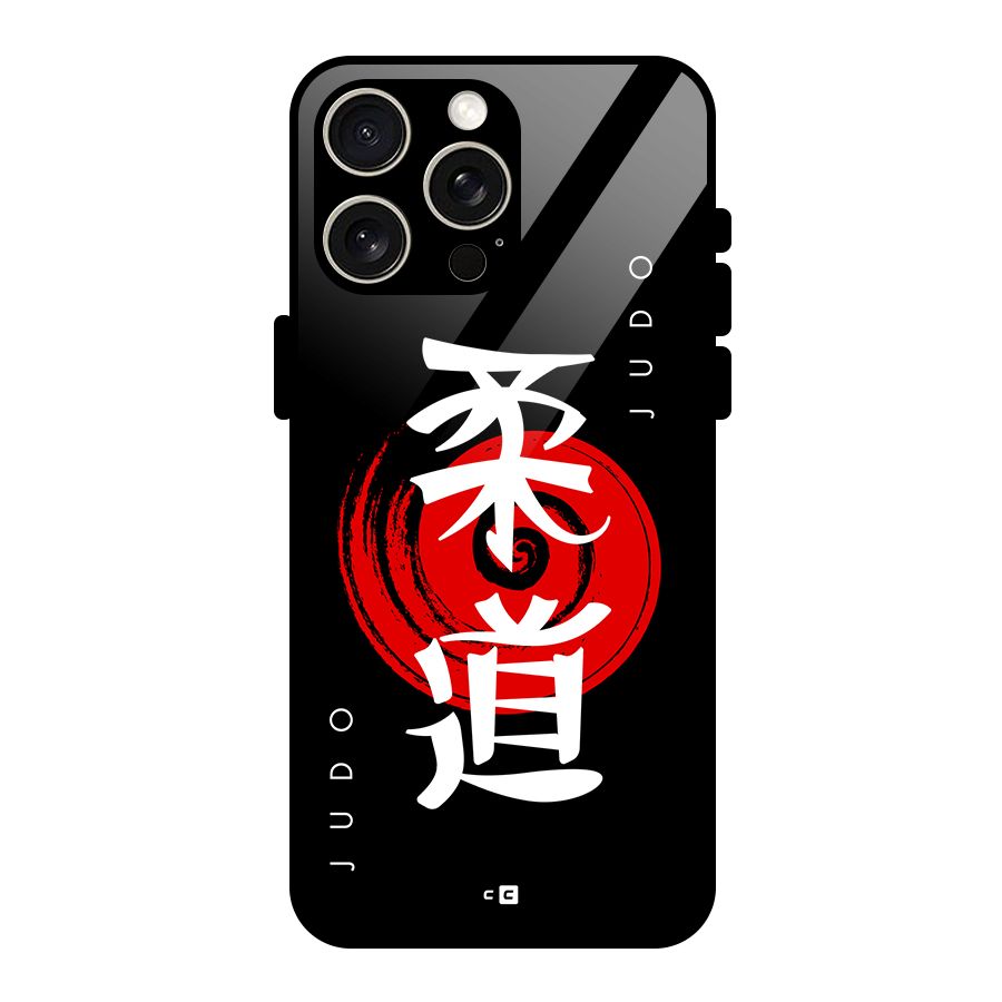Judo Art Glass Back Case for iPhone 15 Pro Max